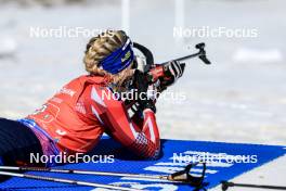 09.03.2024, Soldier Hollow, United States of America (USA): Lisa Theresa Hauser (AUT) - IBU World Cup Biathlon, relay women, Soldier Hollow (USA). www.nordicfocus.com. © Manzoni/NordicFocus. Every downloaded picture is fee-liable.