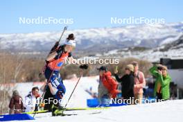 09.03.2024, Soldier Hollow, United States of America (USA): Lou Jeanmonnot (FRA) - IBU World Cup Biathlon, relay women, Soldier Hollow (USA). www.nordicfocus.com. © Manzoni/NordicFocus. Every downloaded picture is fee-liable.