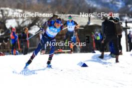 09.03.2024, Soldier Hollow, United States of America (USA): Antonin Guigonnat (FRA) - IBU World Cup Biathlon, sprint men, Soldier Hollow (USA). www.nordicfocus.com. © Manzoni/NordicFocus. Every downloaded picture is fee-liable.
