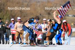 09.03.2024, Soldier Hollow, United States of America (USA): Campbell Wright (USA) - IBU World Cup Biathlon, sprint men, Soldier Hollow (USA). www.nordicfocus.com. © Manzoni/NordicFocus. Every downloaded picture is fee-liable.