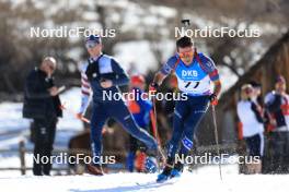 09.03.2024, Soldier Hollow, United States of America (USA): Jake Brown (USA) - IBU World Cup Biathlon, sprint men, Soldier Hollow (USA). www.nordicfocus.com. © Manzoni/NordicFocus. Every downloaded picture is fee-liable.
