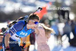 09.03.2024, Soldier Hollow, United States of America (USA): Maxime Germain (USA) - IBU World Cup Biathlon, sprint men, Soldier Hollow (USA). www.nordicfocus.com. © Manzoni/NordicFocus. Every downloaded picture is fee-liable.