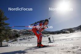 09.03.2024, Soldier Hollow, United States of America (USA): Dominic Unterweger (AUT) - IBU World Cup Biathlon, sprint men, Soldier Hollow (USA). www.nordicfocus.com. © Manzoni/NordicFocus. Every downloaded picture is fee-liable.