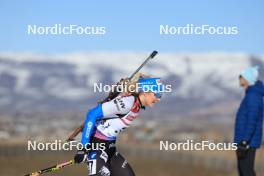 08.03.2024, Soldier Hollow, United States of America (USA): Regina Ermits (EST) - IBU World Cup Biathlon, sprint women, Soldier Hollow (USA). www.nordicfocus.com. © Manzoni/NordicFocus. Every downloaded picture is fee-liable.