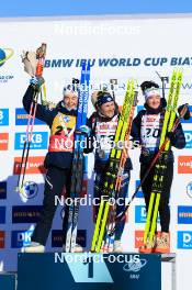 08.03.2024, Soldier Hollow, United States of America (USA): Ingrid Landmark Tandrevold (NOR), Justine Braisaz-Bouchet (FRA), Lou Jeanmonnot (FRA), (l-r) - IBU World Cup Biathlon, sprint women, Soldier Hollow (USA). www.nordicfocus.com. © Manzoni/NordicFocus. Every downloaded picture is fee-liable.