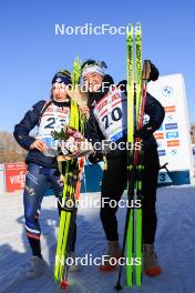 08.03.2024, Soldier Hollow, United States of America (USA): Justine Braisaz-Bouchet (FRA), Lou Jeanmonnot (FRA), (l-r) - IBU World Cup Biathlon, sprint women, Soldier Hollow (USA). www.nordicfocus.com. © Manzoni/NordicFocus. Every downloaded picture is fee-liable.