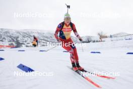 07.03.2024, Soldier Hollow, United States of America (USA): Tamara Steiner (AUT) - IBU World Cup Biathlon, training, Soldier Hollow (USA). www.nordicfocus.com. © Manzoni/NordicFocus. Every downloaded picture is fee-liable.