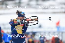 07.03.2024, Soldier Hollow, United States of America (USA): Julia Simon (FRA) - IBU World Cup Biathlon, training, Soldier Hollow (USA). www.nordicfocus.com. © Manzoni/NordicFocus. Every downloaded picture is fee-liable.