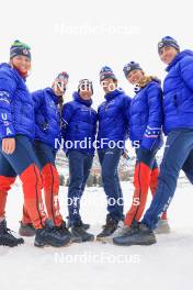 06.03.2024, Soldier Hollow, United States of America (USA): Chloe Levins (USA), Deedra Irwin (USA), Jake Brown (USA), Vincent Bonacci (USA), Margie Freed (USA), Sean Doherty (USA), (l-r) - IBU World Cup Biathlon, training, Soldier Hollow (USA). www.nordicfocus.com. © Manzoni/NordicFocus. Every downloaded picture is fee-liable.
