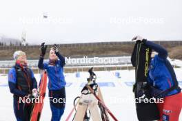 07.03.2024, Soldier Hollow, United States of America (USA): Tamara Steiner (AUT), Lea Rothschopf (AUT), (l-r) - IBU World Cup Biathlon, training, Soldier Hollow (USA). www.nordicfocus.com. © Manzoni/NordicFocus. Every downloaded picture is fee-liable.