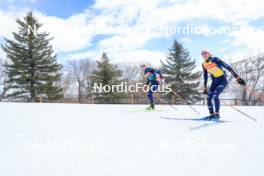05.03.2024, Soldier Hollow, United States of America (USA): Lukas Hofer (ITA), Lisa Vittozzi (ITA), (l-r) - IBU World Cup Biathlon, training, Soldier Hollow (USA). www.nordicfocus.com. © Manzoni/NordicFocus. Every downloaded picture is fee-liable.