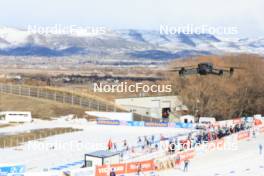 06.03.2024, Soldier Hollow, United States of America (USA): Event Feature: A drone flying over the venue - IBU World Cup Biathlon, training, Soldier Hollow (USA). www.nordicfocus.com. © Manzoni/NordicFocus. Every downloaded picture is fee-liable.