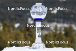 14.03.2024, Canmore, Canada (CAN): IBU trophy for the winner of the total score - IBU World Cup Biathlon, trophies, Canmore (CAN). www.nordicfocus.com. © Manzoni/NordicFocus. Every downloaded picture is fee-liable.