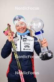17.03.2024, Canmore, Canada (CAN): Ingrid Landmark Tandrevold (NOR) - IBU World Cup Biathlon, trophies, Canmore (CAN). www.nordicfocus.com. © Manzoni/NordicFocus. Every downloaded picture is fee-liable.