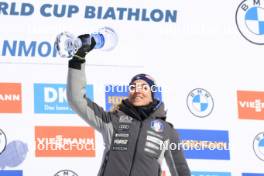 14.03.2024, Canmore, Canada (CAN): Lisa Vittozzi (ITA) - IBU World Cup Biathlon, trophies, Canmore (CAN). www.nordicfocus.com. © Manzoni/NordicFocus. Every downloaded picture is fee-liable.