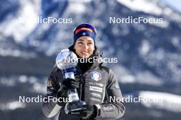 14.03.2024, Canmore, Canada (CAN): Lisa Vittozzi (ITA) - IBU World Cup Biathlon, cups, Canmore (CAN). www.nordicfocus.com. © Manzoni/NordicFocus. Every downloaded picture is fee-liable.