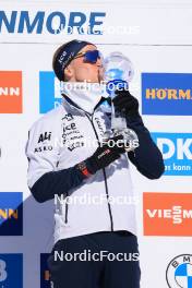 16.03.2024, Canmore, Canada (CAN): Johannes Thingnes Boe (NOR) - IBU World Cup Biathlon, trophies, Canmore (CAN). www.nordicfocus.com. © Manzoni/NordicFocus. Every downloaded picture is fee-liable.