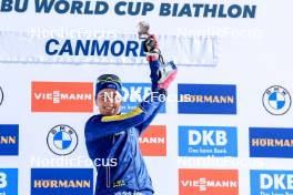 17.03.2024, Canmore, Canada (CAN): Elvira Oeberg (SWE) - IBU World Cup Biathlon, cups, Canmore (CAN). www.nordicfocus.com. © Manzoni/NordicFocus. Every downloaded picture is fee-liable.