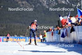 17.03.2024, Canmore, Canada (CAN): Emilien Jacquelin (FRA) - IBU World Cup Biathlon, mass men, Canmore (CAN). www.nordicfocus.com. © Manzoni/NordicFocus. Every downloaded picture is fee-liable.