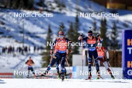 17.03.2024, Canmore, Canada (CAN): Johan-Olav Botn (NOR), Tommaso Giacomel (ITA), (l-r) - IBU World Cup Biathlon, mass men, Canmore (CAN). www.nordicfocus.com. © Manzoni/NordicFocus. Every downloaded picture is fee-liable.