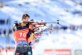 17.03.2024, Canmore, Canada (CAN): Benedikt Doll (GER) - IBU World Cup Biathlon, mass men, Canmore (CAN). www.nordicfocus.com. © Manzoni/NordicFocus. Every downloaded picture is fee-liable.