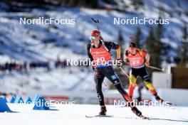 17.03.2024, Canmore, Canada (CAN): Roman Rees (GER) - IBU World Cup Biathlon, mass men, Canmore (CAN). www.nordicfocus.com. © Manzoni/NordicFocus. Every downloaded picture is fee-liable.