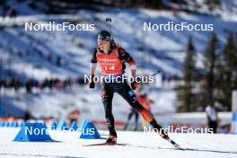 17.03.2024, Canmore, Canada (CAN): Justus Strelow (GER) - IBU World Cup Biathlon, mass men, Canmore (CAN). www.nordicfocus.com. © Manzoni/NordicFocus. Every downloaded picture is fee-liable.