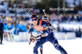 17.03.2024, Canmore, Canada (CAN): Tommaso Giacomel (ITA) - IBU World Cup Biathlon, mass men, Canmore (CAN). www.nordicfocus.com. © Manzoni/NordicFocus. Every downloaded picture is fee-liable.