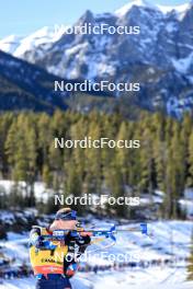 17.03.2024, Canmore, Canada (CAN): Johannes Thingnes Boe (NOR) - IBU World Cup Biathlon, mass men, Canmore (CAN). www.nordicfocus.com. © Manzoni/NordicFocus. Every downloaded picture is fee-liable.