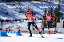17.03.2024, Canmore, Canada (CAN): Philipp Nawrath (GER) - IBU World Cup Biathlon, mass men, Canmore (CAN). www.nordicfocus.com. © Manzoni/NordicFocus. Every downloaded picture is fee-liable.