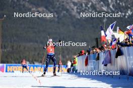 17.03.2024, Canmore, Canada (CAN): Emilien Jacquelin (FRA) - IBU World Cup Biathlon, mass men, Canmore (CAN). www.nordicfocus.com. © Manzoni/NordicFocus. Every downloaded picture is fee-liable.