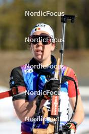 17.03.2024, Canmore, Canada (CAN): Lotte Lie (BEL) - IBU World Cup Biathlon, mass women, Canmore (CAN). www.nordicfocus.com. © Manzoni/NordicFocus. Every downloaded picture is fee-liable.