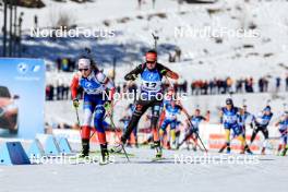 17.03.2024, Canmore, Canada (CAN): Marketa Davidova (CZE), Janina Hettich-Walz (GER), (l-r) - IBU World Cup Biathlon, mass women, Canmore (CAN). www.nordicfocus.com. © Manzoni/NordicFocus. Every downloaded picture is fee-liable.
