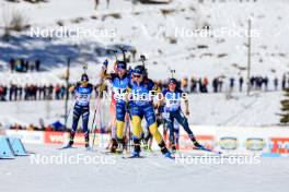 17.03.2024, Canmore, Canada (CAN): Anna Magnusson (SWE), Mona Brorsson (SWE), (l-r) - IBU World Cup Biathlon, mass women, Canmore (CAN). www.nordicfocus.com. © Manzoni/NordicFocus. Every downloaded picture is fee-liable.