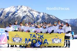17.03.2024, Canmore, Canada (CAN): Anton Ivarsson (SWE), Peppe Femling (SWE), Mona Brorsson (SWE), Hanna Oeberg (SWE), Elvira Oeberg (SWE), Sara Andersson (SWE), Anna Magnusson (SWE), Victor Brandt (SWE), (l-r) - IBU World Cup Biathlon, mass women, Canmore (CAN). www.nordicfocus.com. © Manzoni/NordicFocus. Every downloaded picture is fee-liable.