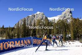 17.03.2024, Canmore, Canada (CAN): Lisa Vittozzi (ITA), Beatrice Trabucchi (ITA), Vanessa Voigt (GER), (l-r) - IBU World Cup Biathlon, mass women, Canmore (CAN). www.nordicfocus.com. © Manzoni/NordicFocus. Every downloaded picture is fee-liable.