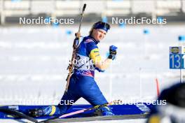 17.03.2024, Canmore, Canada (CAN): Mona Brorsson (SWE) - IBU World Cup Biathlon, mass women, Canmore (CAN). www.nordicfocus.com. © Manzoni/NordicFocus. Every downloaded picture is fee-liable.