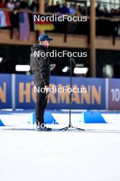 17.03.2024, Canmore, Canada (CAN): Daniel Boehm (GER), IBU Sport and Event Director - IBU World Cup Biathlon, mass women, Canmore (CAN). www.nordicfocus.com. © Manzoni/NordicFocus. Every downloaded picture is fee-liable.