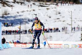17.03.2024, Canmore, Canada (CAN): Lisa Vittozzi (ITA) - IBU World Cup Biathlon, mass women, Canmore (CAN). www.nordicfocus.com. © Manzoni/NordicFocus. Every downloaded picture is fee-liable.