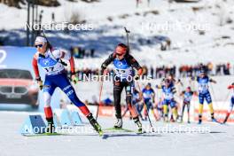 17.03.2024, Canmore, Canada (CAN): Marketa Davidova (CZE), Janina Hettich-Walz (GER), (l-r) - IBU World Cup Biathlon, mass women, Canmore (CAN). www.nordicfocus.com. © Manzoni/NordicFocus. Every downloaded picture is fee-liable.