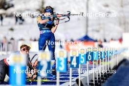 17.03.2024, Canmore, Canada (CAN): Elvira Oeberg (SWE) - IBU World Cup Biathlon, mass women, Canmore (CAN). www.nordicfocus.com. © Manzoni/NordicFocus. Every downloaded picture is fee-liable.