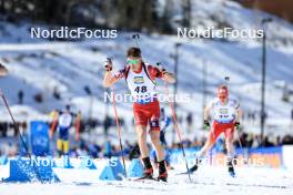 16.03.2024, Canmore, Canada (CAN): Dominic Unterweger (AUT) - IBU World Cup Biathlon, pursuit men, Canmore (CAN). www.nordicfocus.com. © Manzoni/NordicFocus. Every downloaded picture is fee-liable.