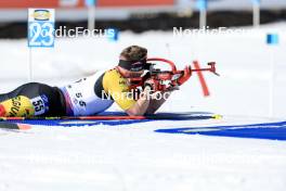 16.03.2024, Canmore, Canada (CAN): Florent Claude (BEL) - IBU World Cup Biathlon, pursuit men, Canmore (CAN). www.nordicfocus.com. © Manzoni/NordicFocus. Every downloaded picture is fee-liable.