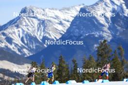 16.03.2024, Canmore, Canada (CAN): Vladislav Kireyev (KAZ), Jake Brown (USA), Michal Krcmar (CZE), (l-r) - IBU World Cup Biathlon, pursuit men, Canmore (CAN). www.nordicfocus.com. © Manzoni/NordicFocus. Every downloaded picture is fee-liable.