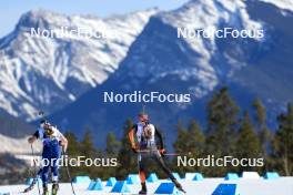 16.03.2024, Canmore, Canada (CAN): Otto Invenius (FIN), Roman Rees (GER), (l-r) - IBU World Cup Biathlon, pursuit men, Canmore (CAN). www.nordicfocus.com. © Manzoni/NordicFocus. Every downloaded picture is fee-liable.