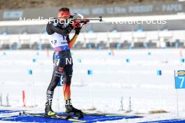 16.03.2024, Canmore, Canada (CAN): Philipp Nawrath (GER) - IBU World Cup Biathlon, pursuit men, Canmore (CAN). www.nordicfocus.com. © Manzoni/NordicFocus. Every downloaded picture is fee-liable.