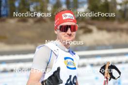 16.03.2024, Canmore, Canada (CAN): Sebastian Stalder (SUI) - IBU World Cup Biathlon, pursuit men, Canmore (CAN). www.nordicfocus.com. © Manzoni/NordicFocus. Every downloaded picture is fee-liable.