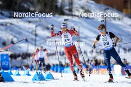 16.03.2024, Canmore, Canada (CAN): Simon Eder (AUT), Campbell Wright (USA), (l-r) - IBU World Cup Biathlon, pursuit men, Canmore (CAN). www.nordicfocus.com. © Manzoni/NordicFocus. Every downloaded picture is fee-liable.