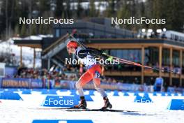 16.03.2024, Canmore, Canada (CAN): Jeremy Finello (SUI) - IBU World Cup Biathlon, pursuit men, Canmore (CAN). www.nordicfocus.com. © Manzoni/NordicFocus. Every downloaded picture is fee-liable.