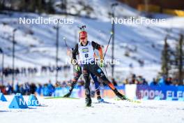 16.03.2024, Canmore, Canada (CAN): Johannes Kuehn (GER) - IBU World Cup Biathlon, pursuit men, Canmore (CAN). www.nordicfocus.com. © Manzoni/NordicFocus. Every downloaded picture is fee-liable.